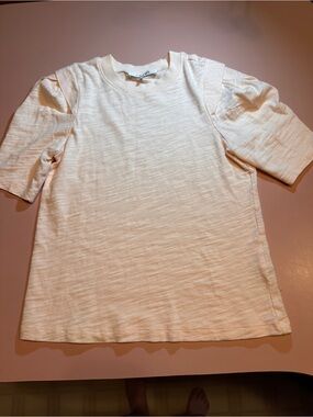 Frame Peach colored Short Sleeve Crewneck Tee
